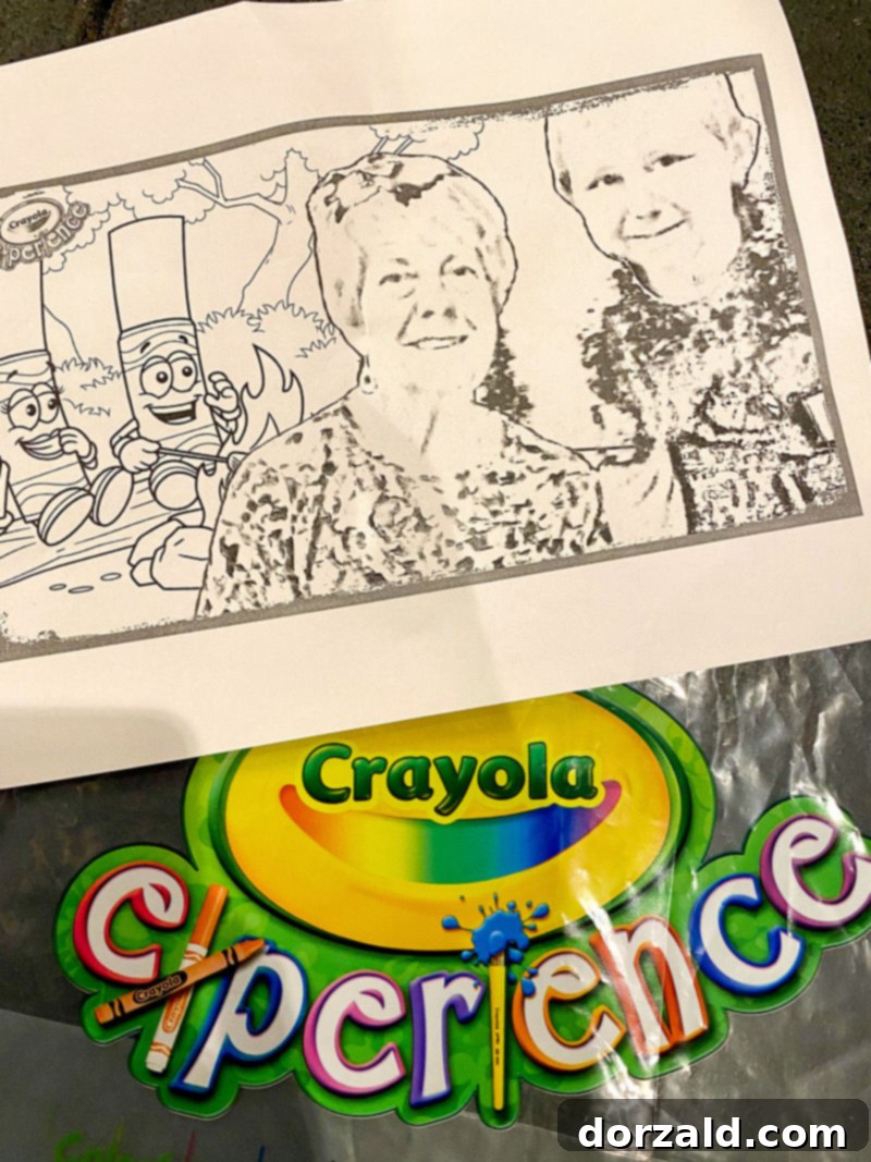 Four Generations Enjoy Plano Crayola Experience 14 crayola experience selfie