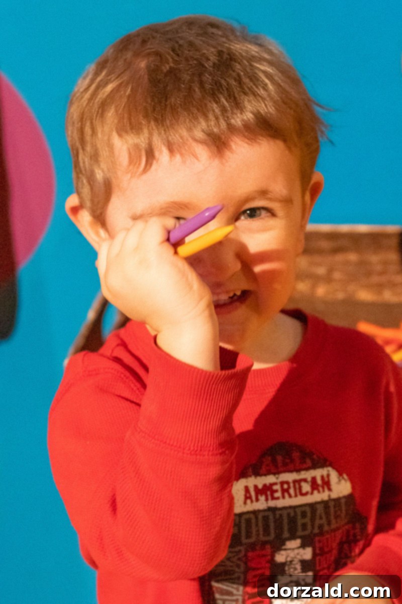 Four Generations Enjoy Plano Crayola Experience 5 Crayola Experience melted crayon rings