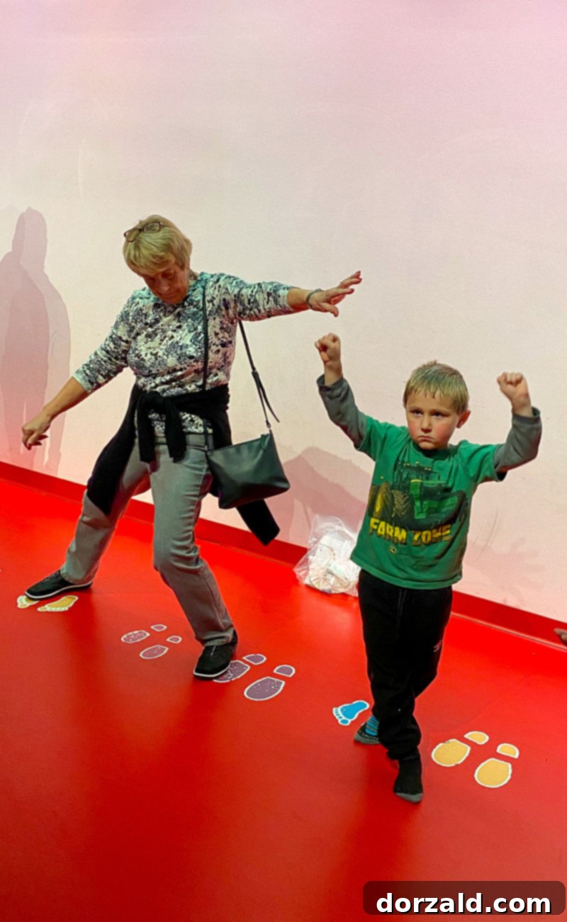 Four Generations Enjoy Plano Crayola Experience 7 Kids playing in the interactive playground at Crayola Experience