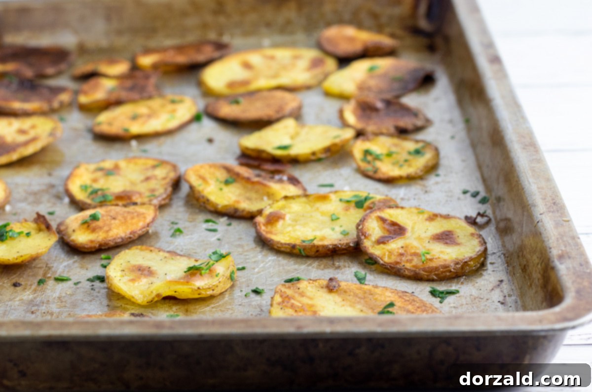 Raw ingredients for homemade potato chips: Yukon Gold potatoes, a bottle of malt vinegar, olive oil, salt, and pepper.