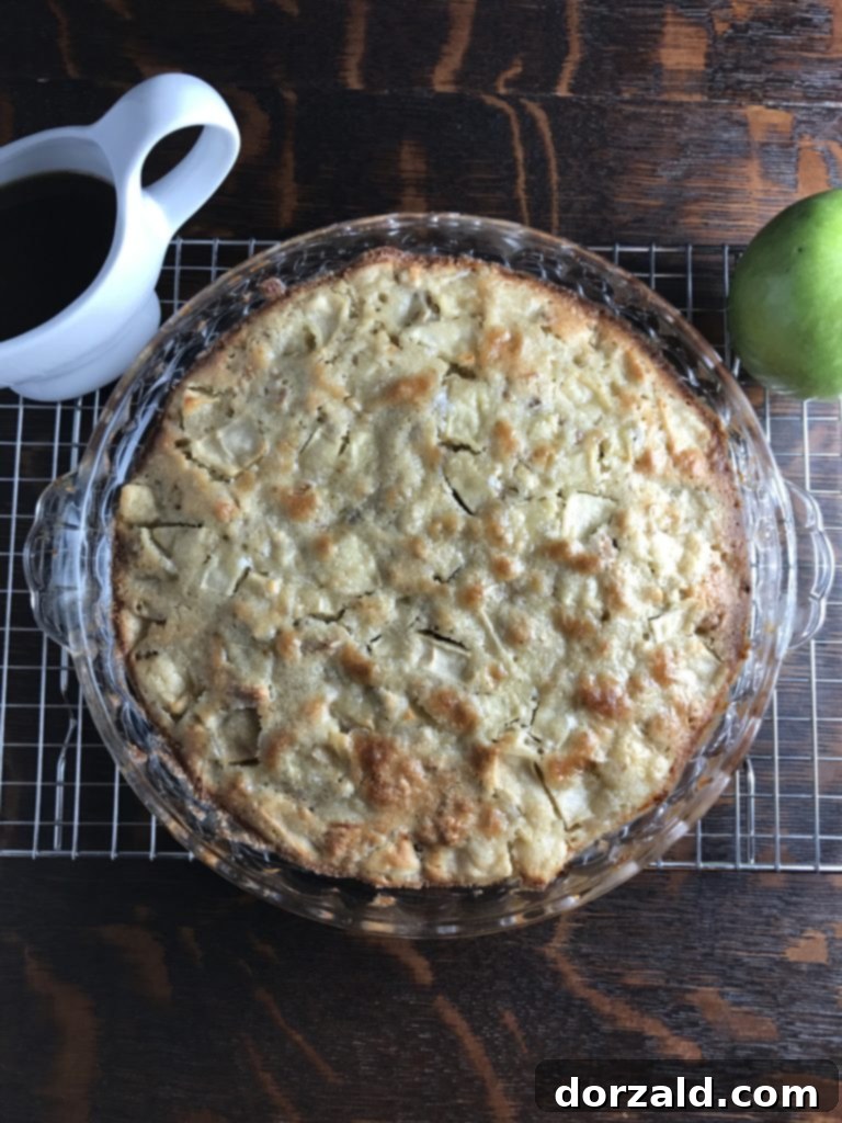 dairy-free caramel apple cake slice