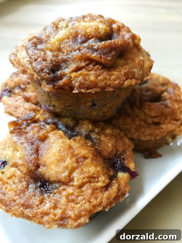 Vegan Banana Nut Blueberry Muffins 3 dairy-free banana nut blueberry muffins