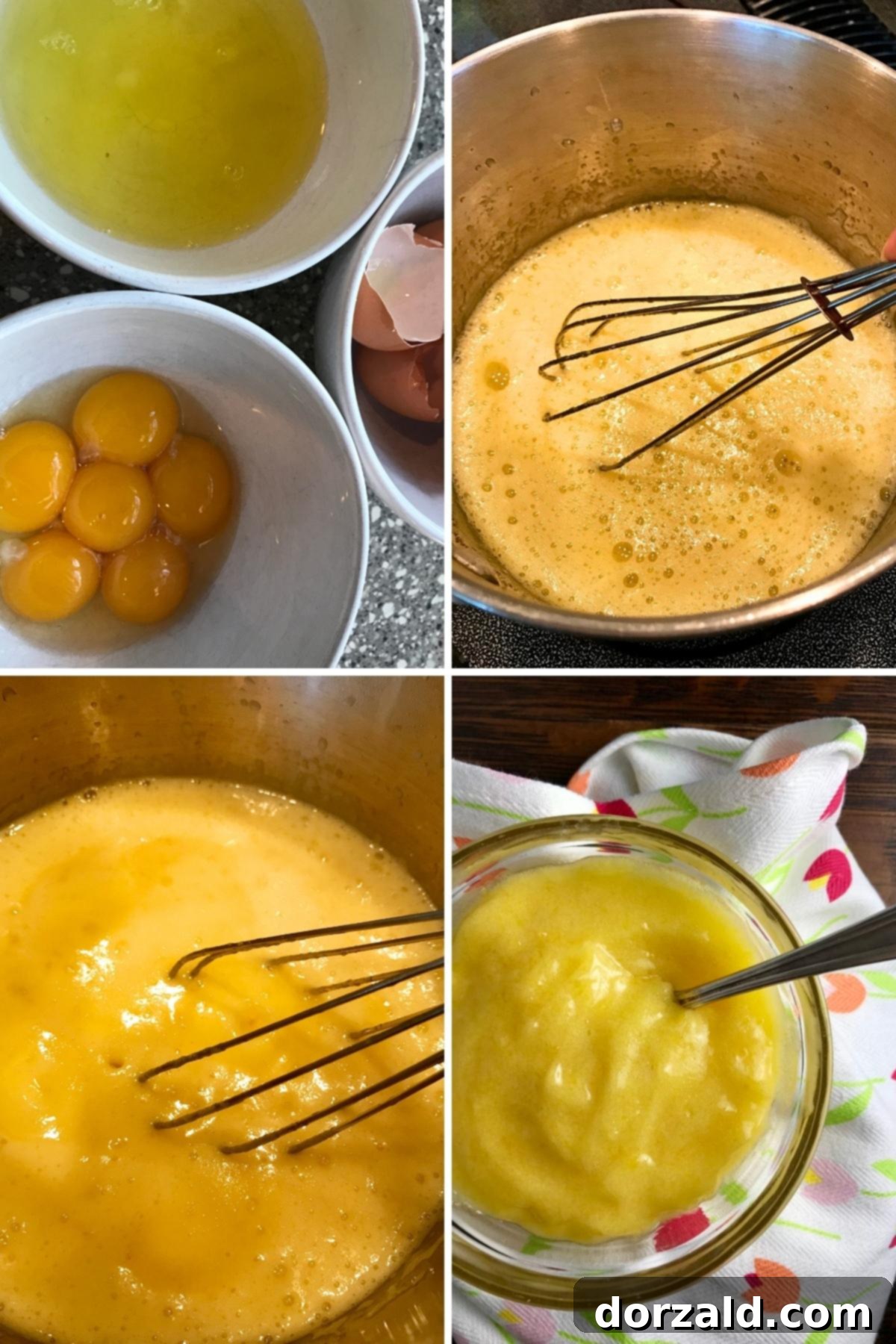 Close-up of lemon zest being collected from a lemon with a microplane