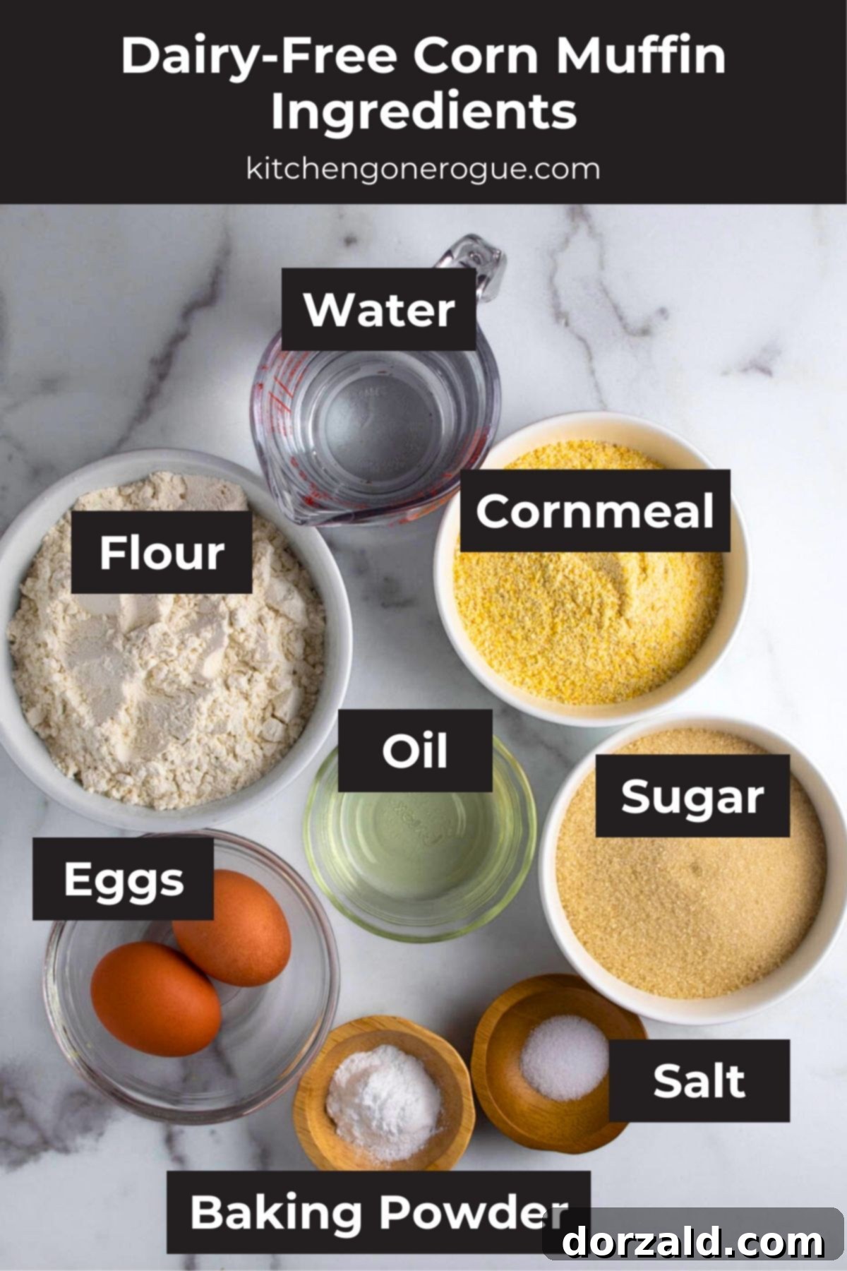 Dairy-free corn muffin batter being scooped into a muffin tin lined with paper cups.